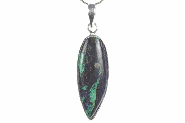Stunning Malachite and Azurite Pendant - Sterling Silver #353983